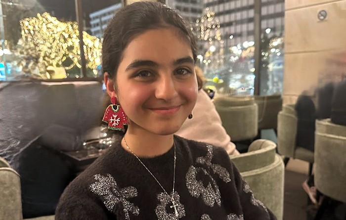 Merel, élève palestinienne. Et poète.